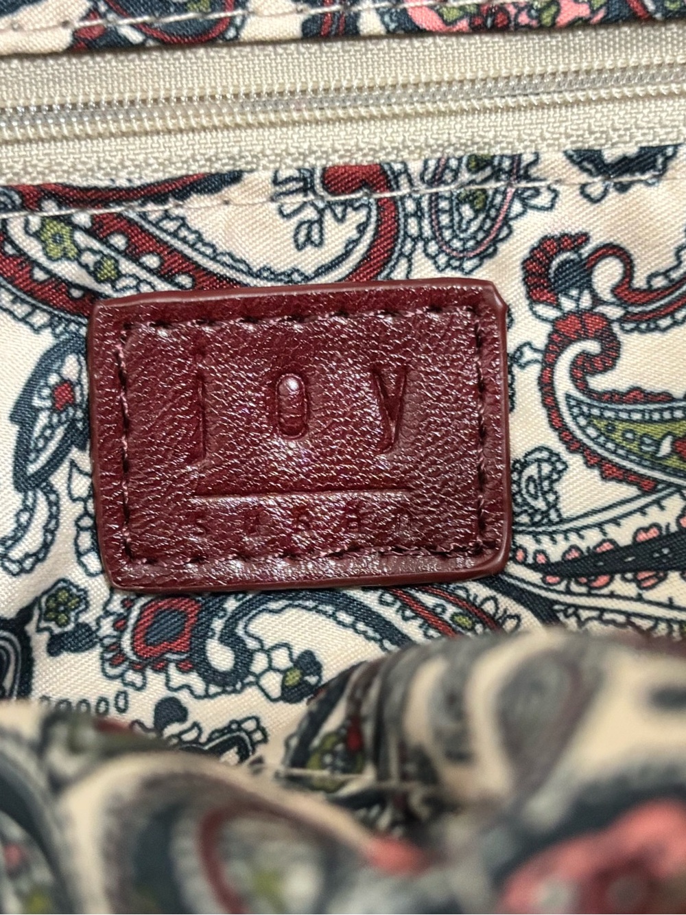 Joy Susan Regina Mini Satchel Burgundy Wine Vegan Leather Crossbody - Picture 4 of 4